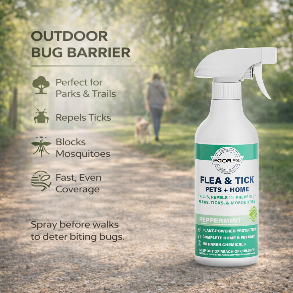 Plant-Based Flea Spray with Peppermint Scent 16oz T61244
