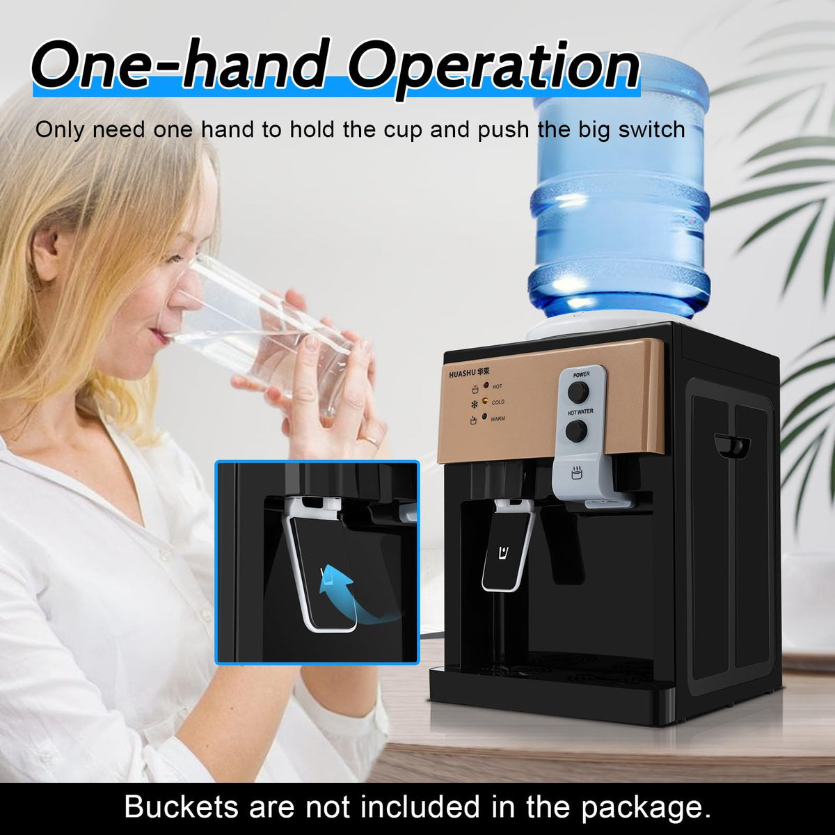 Top Loading Countertop Water Cooler Dispenser 3 Temp Z5885