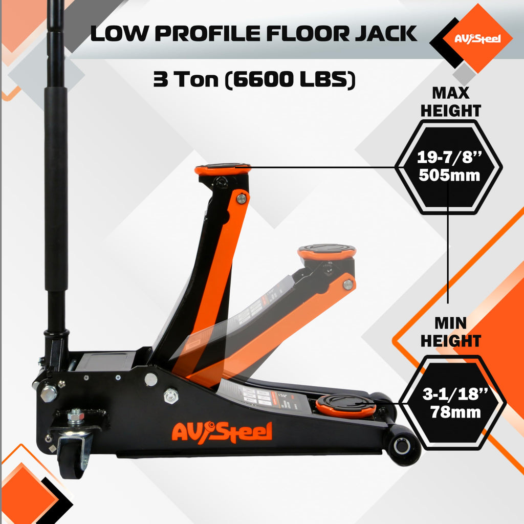 3 Ton Low Profile Hydraulic Floor Jack G7453