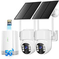 Wireless Outdoor Security Cameras 4MP Solar Powered 360°PTZ F490549