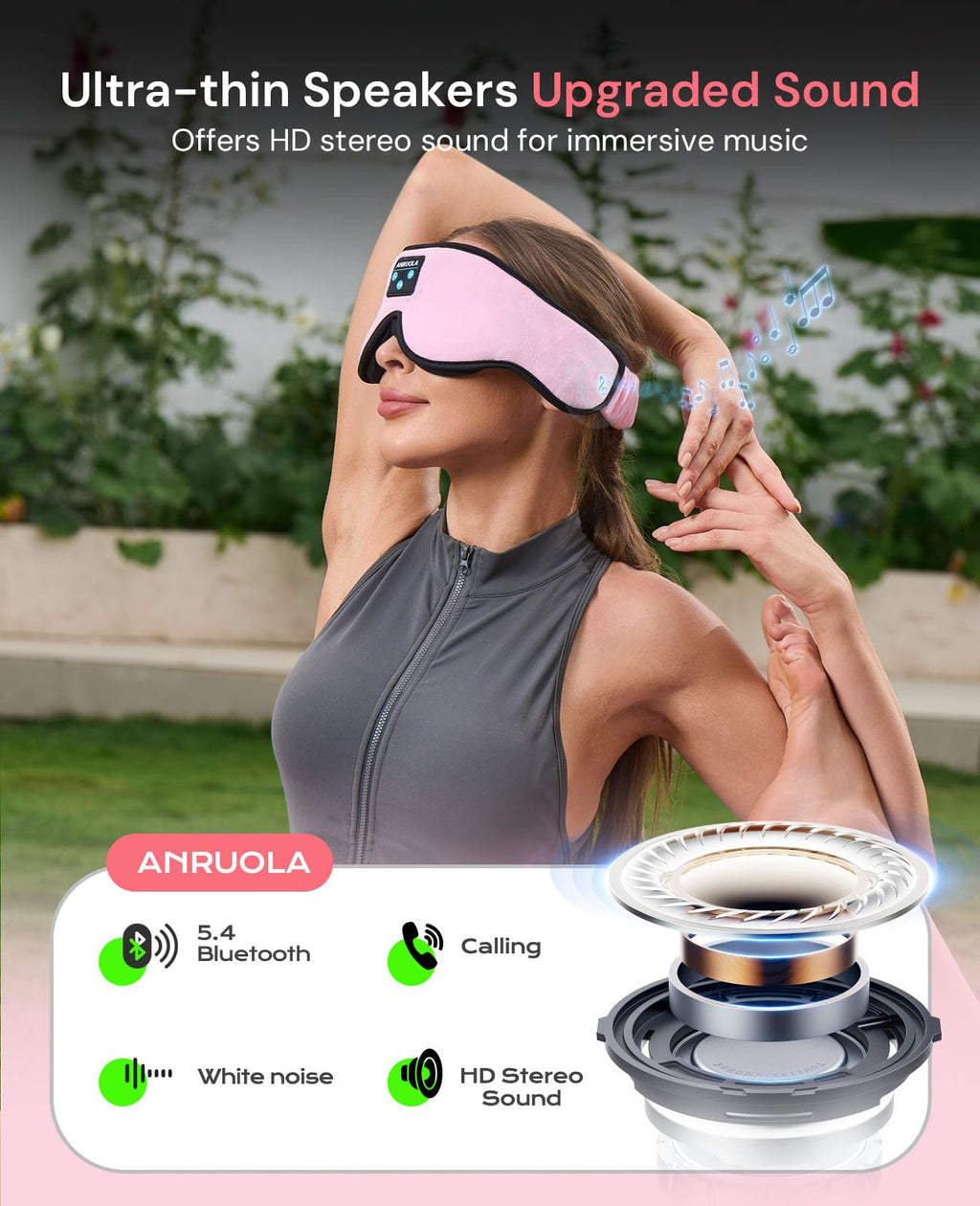 Bluetooth Sleep Mask with Wireless Headphones S113621