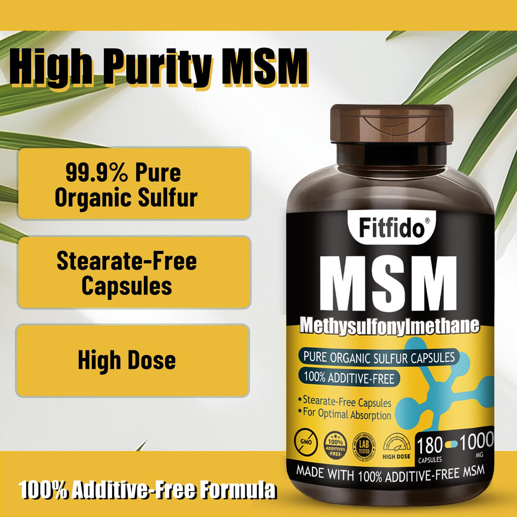 MSM Capsules 1000mg 180 Count I656617