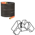 Garden Hose 100ft and Wall-Mount Garden Hose Holder Z802802