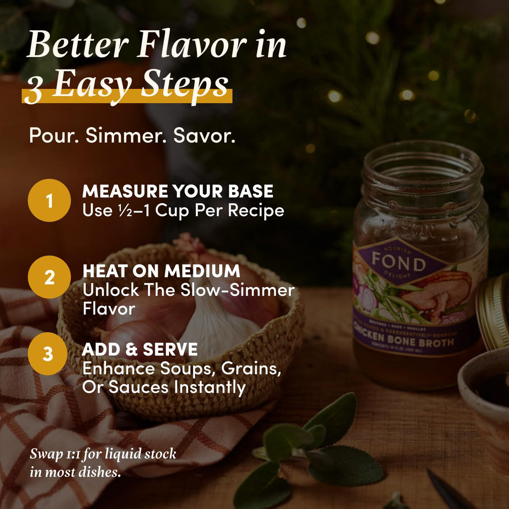 Chicken Bone Broth Variety Pack 4-Pack K75996
