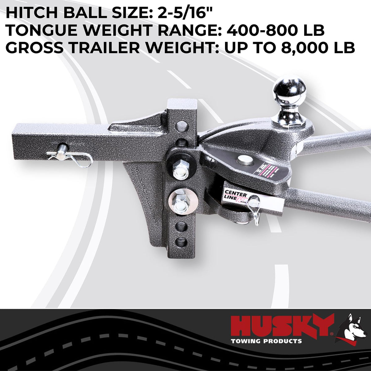 Weight Distribution Hitch 8000 lb GTW with 2-5/16 Inch Ball and Shank M238