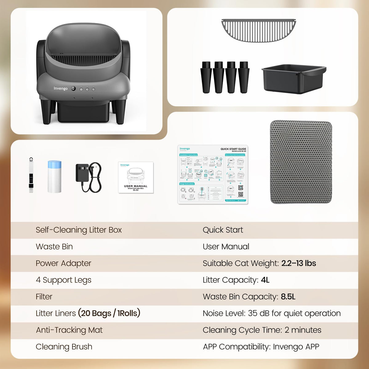 Automatic Self-Cleaning Cat Litter Box S804