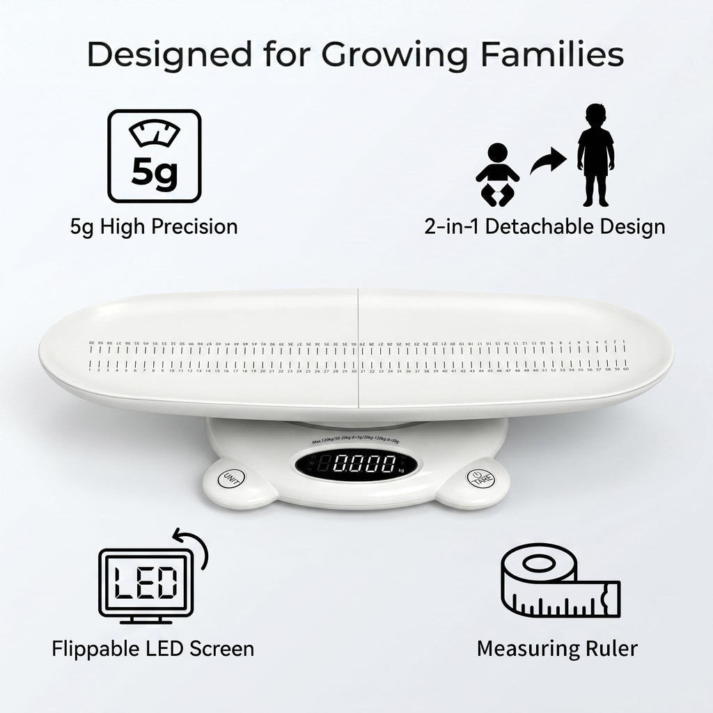 White Digital Baby Scale U5776