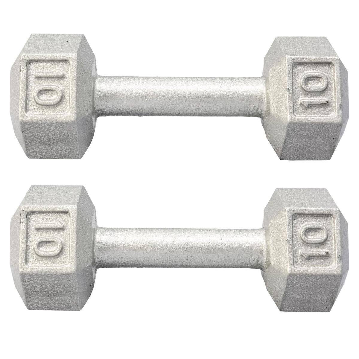Cast Iron Hex Dumbbell 3 lb to 100 lb Single & Pair V91873