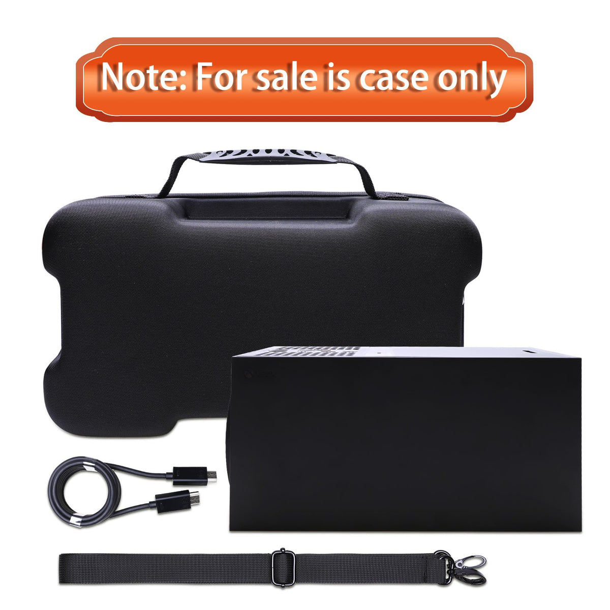 Black Red Gaming Console Case and Controller Case P8933