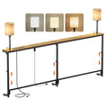 78.8" Long Sofa Table with Lights & Charging Station E740