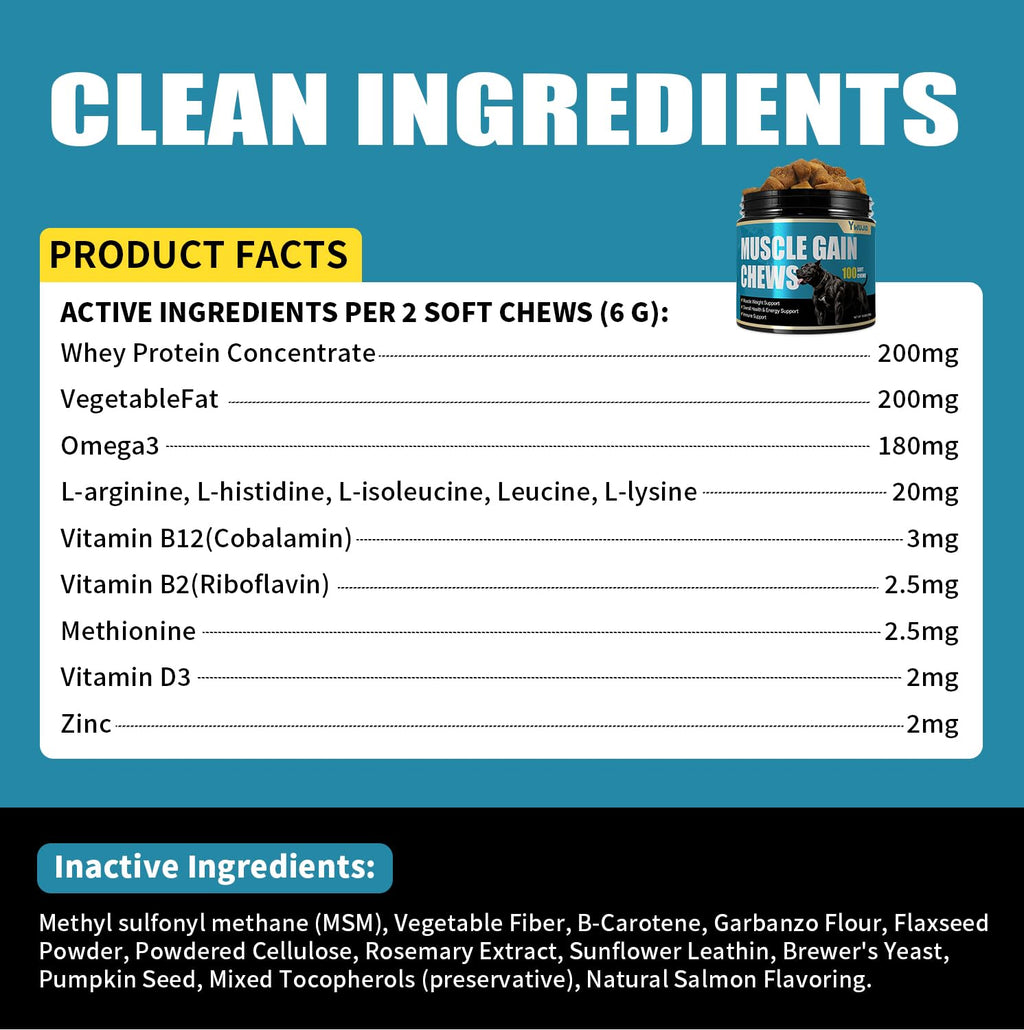High Protein Dog Weight Gainer Chews D860