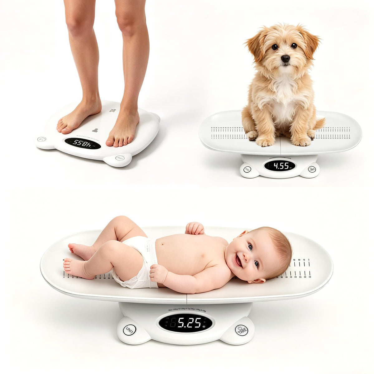 White Digital Baby Scale U5776