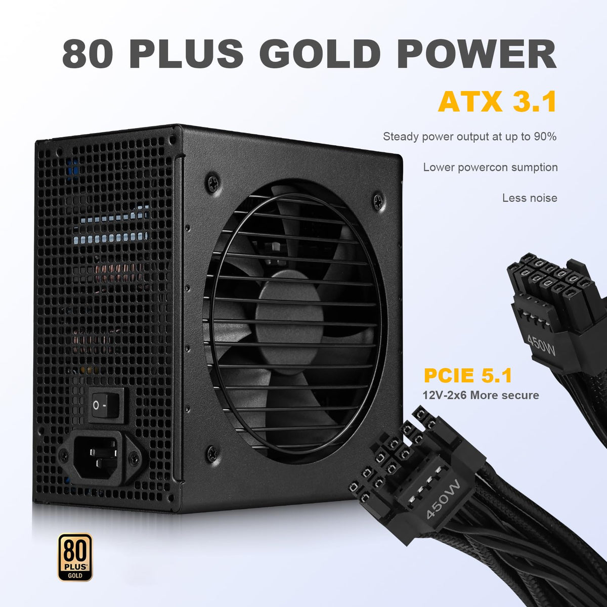 750W Fully Modular ATX 3.1 Power Supply Black G244044
