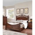 King Bed Frame with Ornate Post Headboard Solid Pine Wood P598248