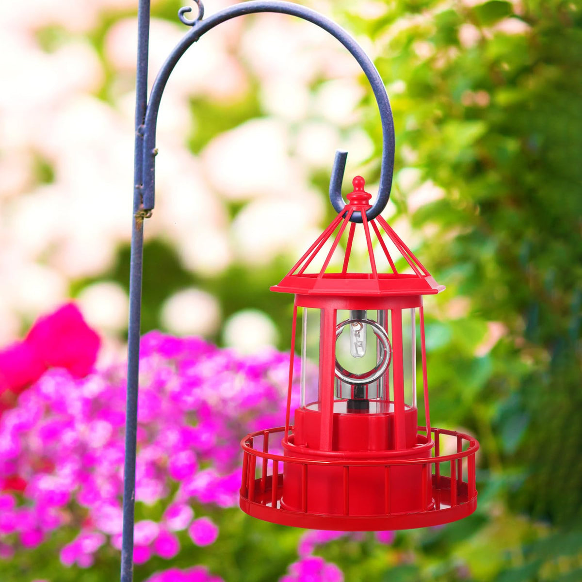 Solar Rotating Lighthouse Garden Light S4106
