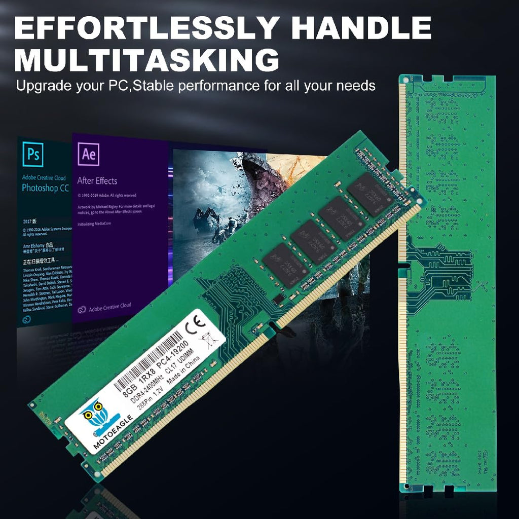 16GB DDR4 RAM 2x8GB 2400 MHz Non-ECC Desktop Memory KIT Y854
