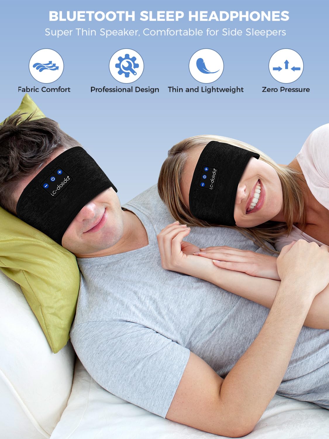 Bluetooth Sleep Headphones Sweat Resistant Wireless Headband K7346