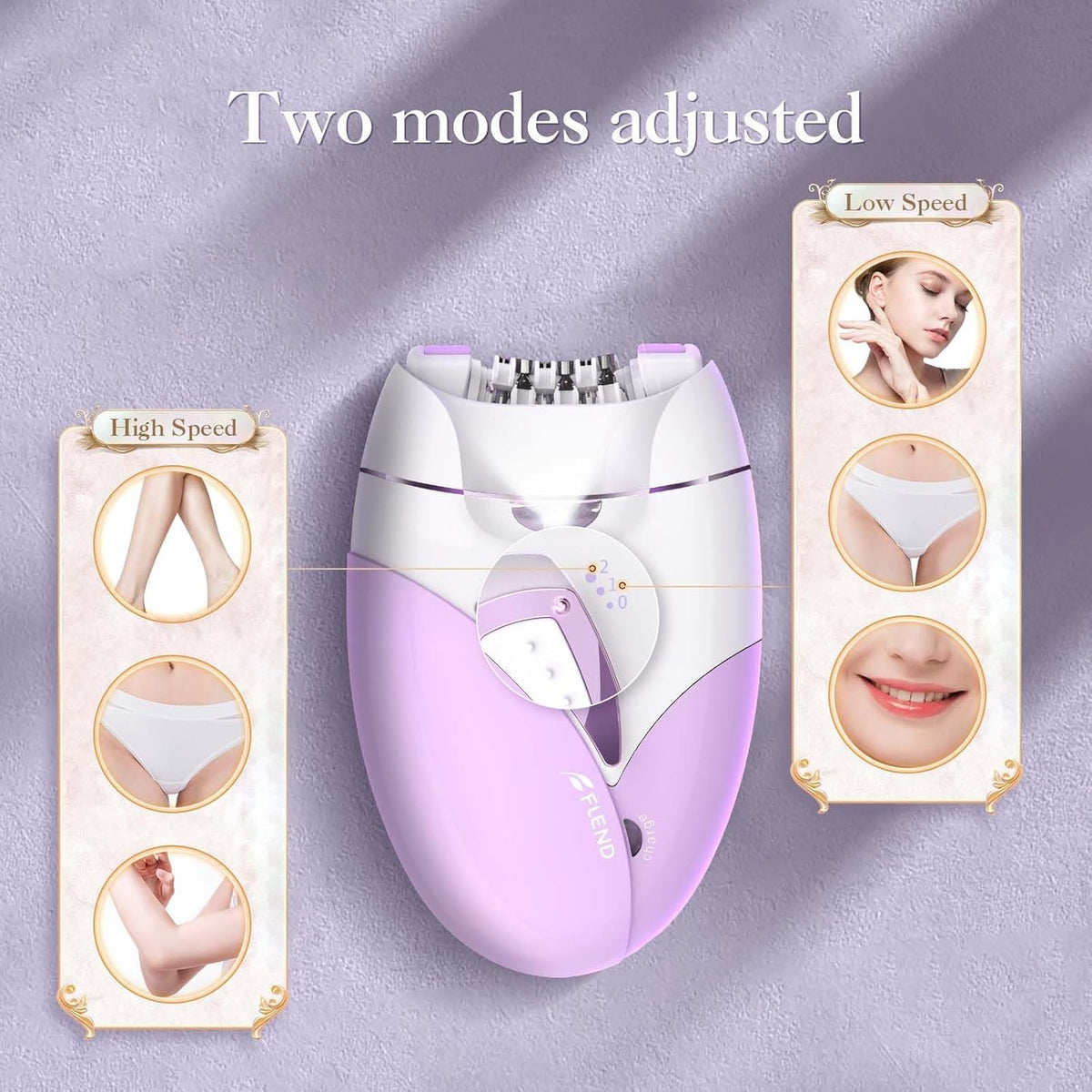 2-Speed Adjustable Epilator with 36 Tweezers J996065