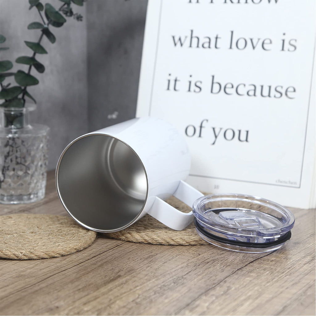 16oz Stainless Steel Sublimation Mug with Lid, 4 Pack E6673
