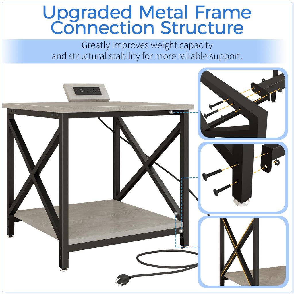 24"x23.6" Printer Stand with Power Outlet Z52020