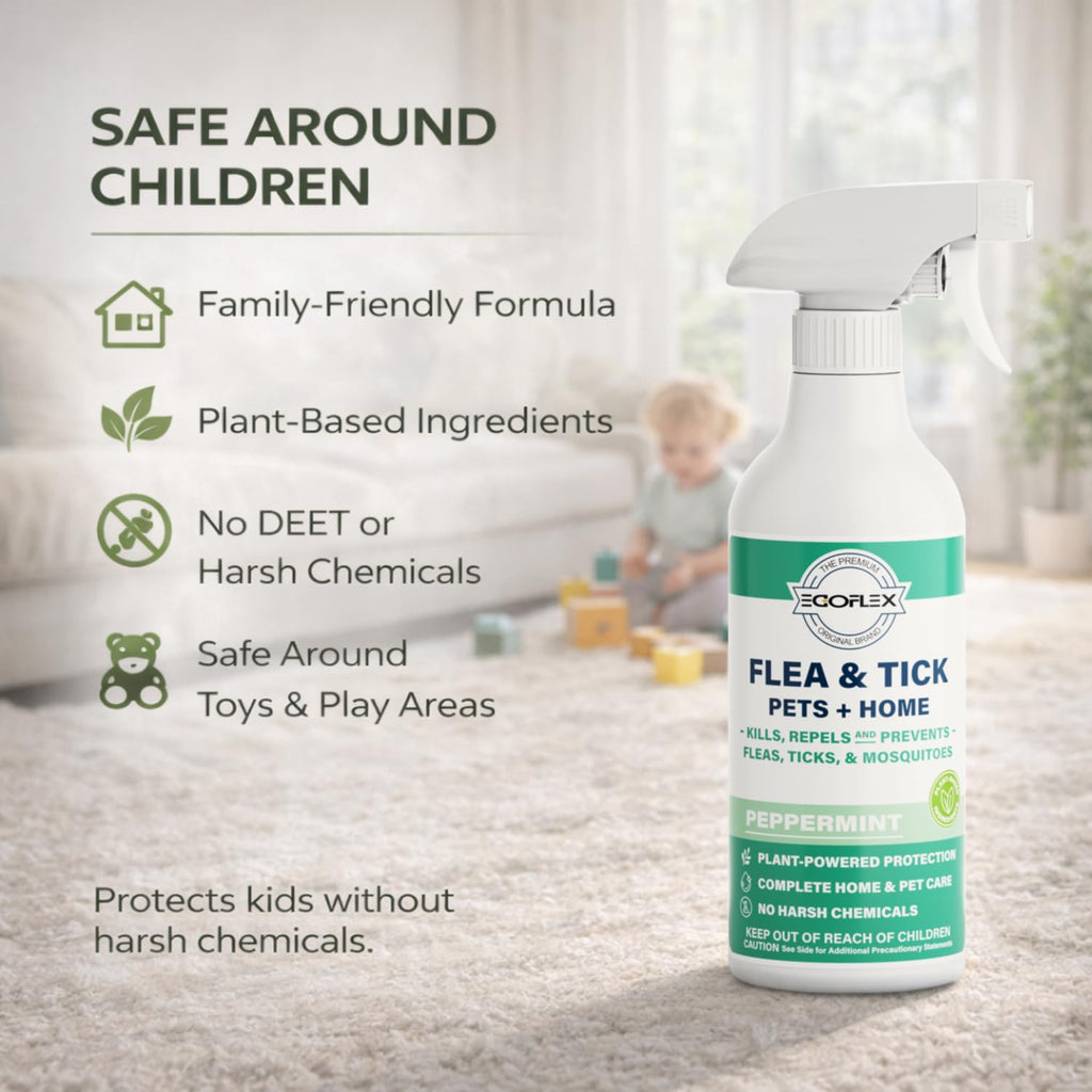 Plant-Based Flea Spray with Peppermint Scent 16oz T61244