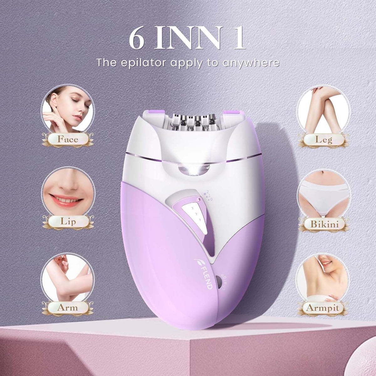 2-Speed Adjustable Epilator with 36 Tweezers J996065