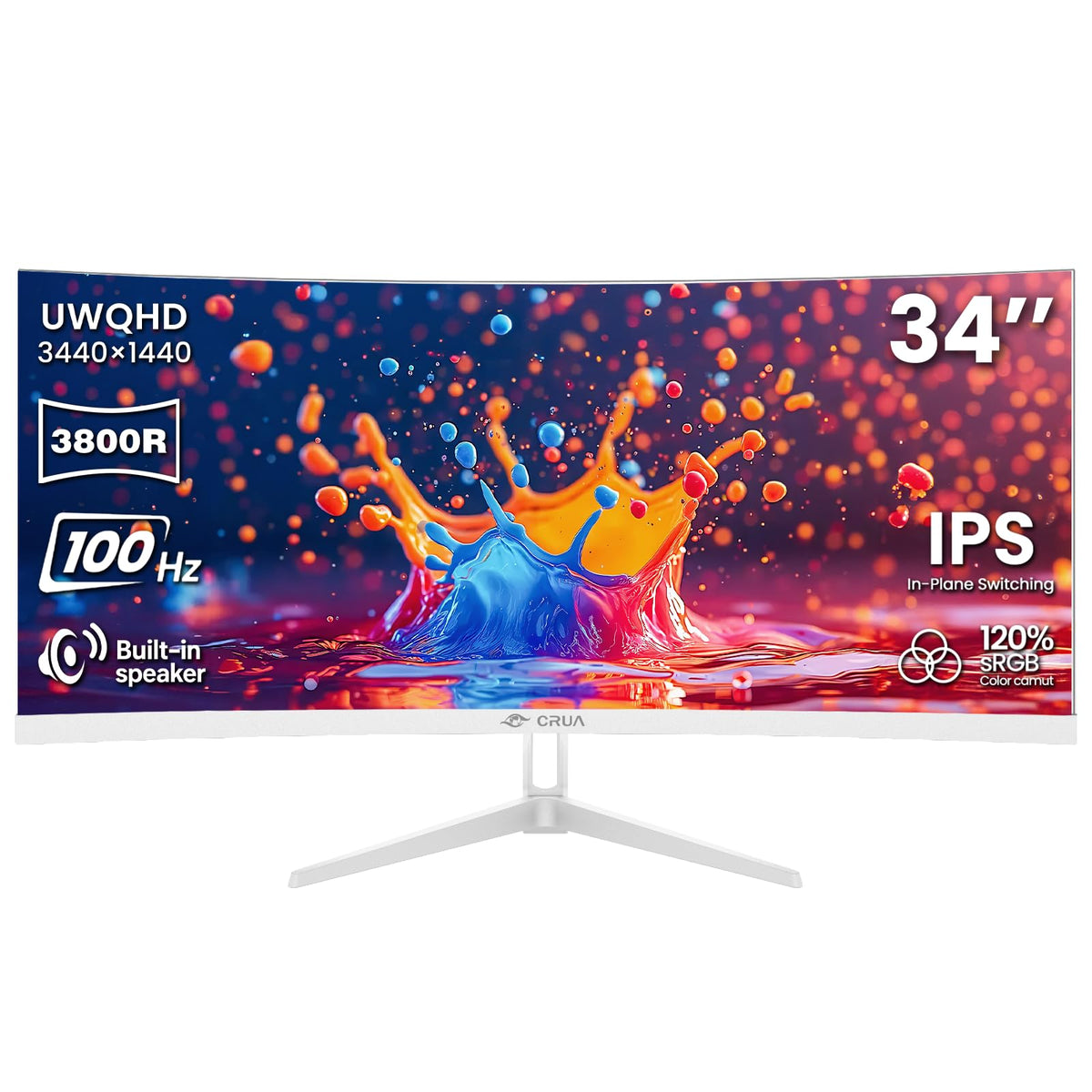 34 Inch 21:9 UWQHD 100Hz IPS Ultrawide Curved Monitor E816613