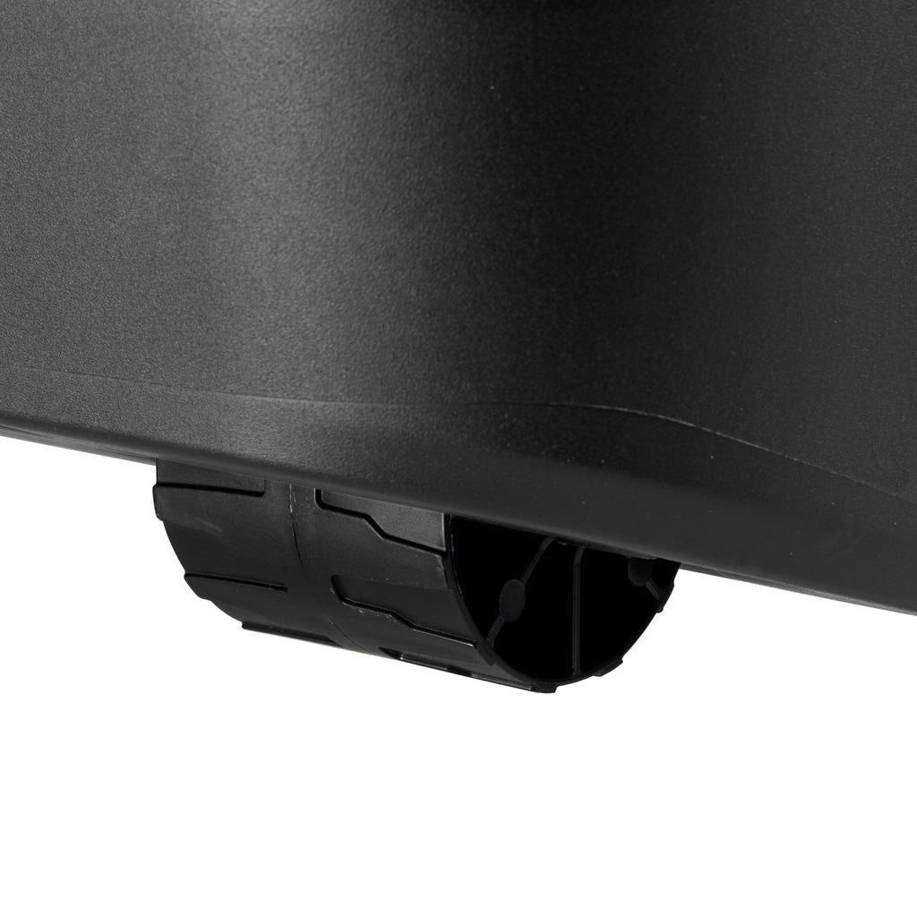 22 Gallon Black Wheeled Plastic Storage Trunk with Lockable Lid P78196