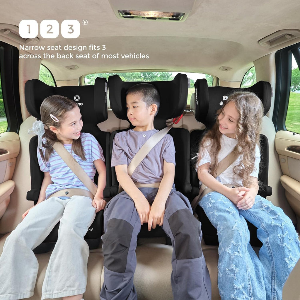 Black Foldable High Back Booster Seat U33226