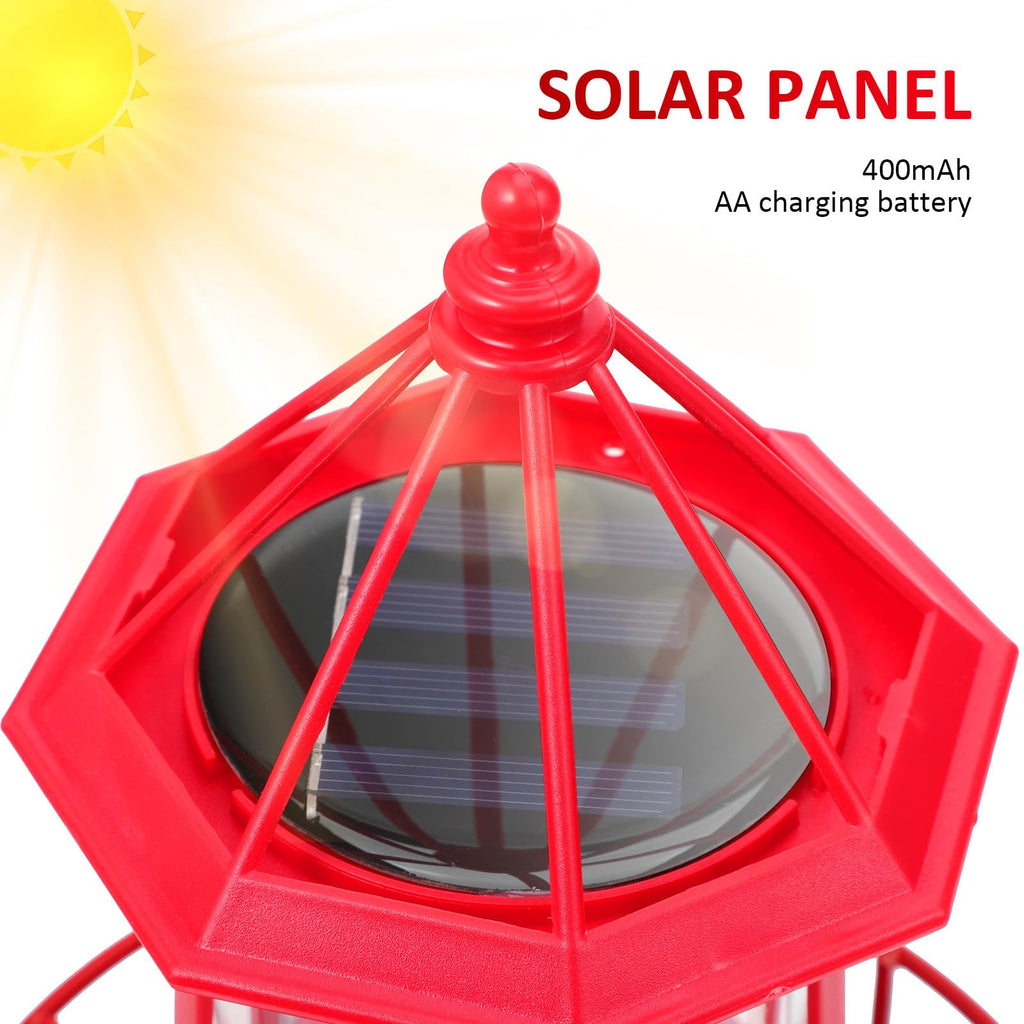 Solar Rotating Lighthouse Garden Light S4106