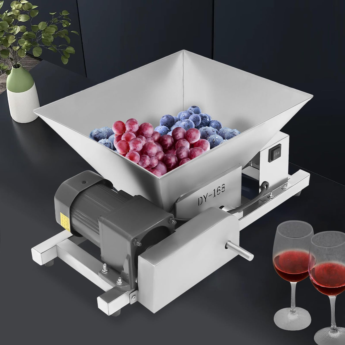 60W 4L Stainless Steel Electric Fruit Crusher O164