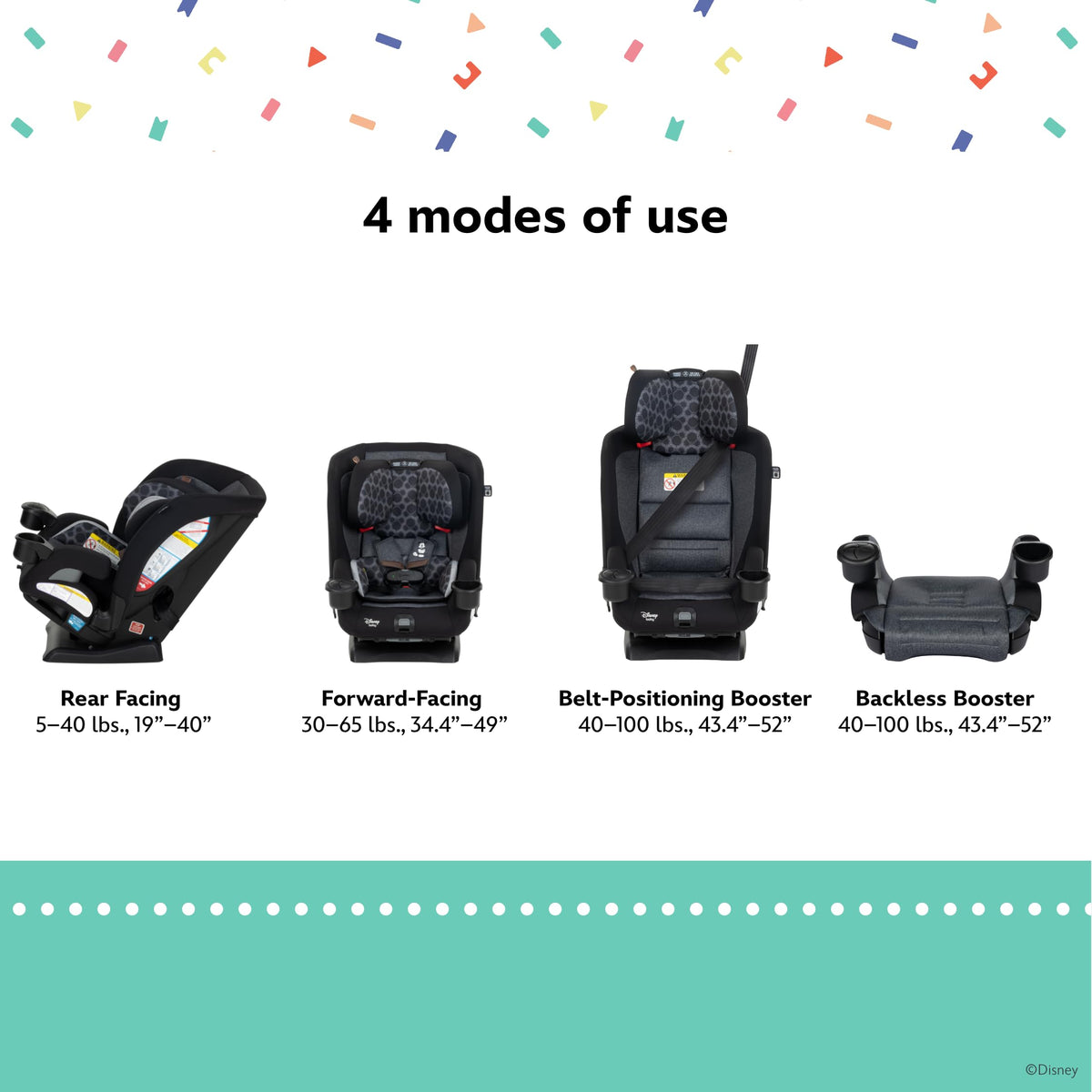 4-in-1 Convertible Car Seat X3264