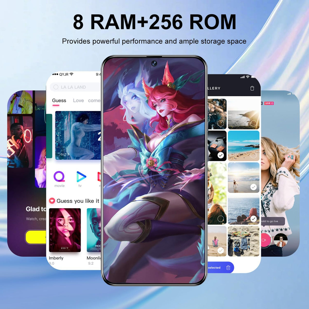 5G Dual SIM Unlocked Smartphone 8GB+256GB Black L3509