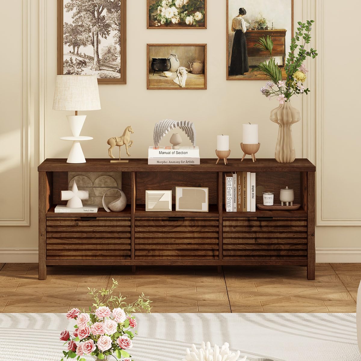 Oak TV Stand S78704