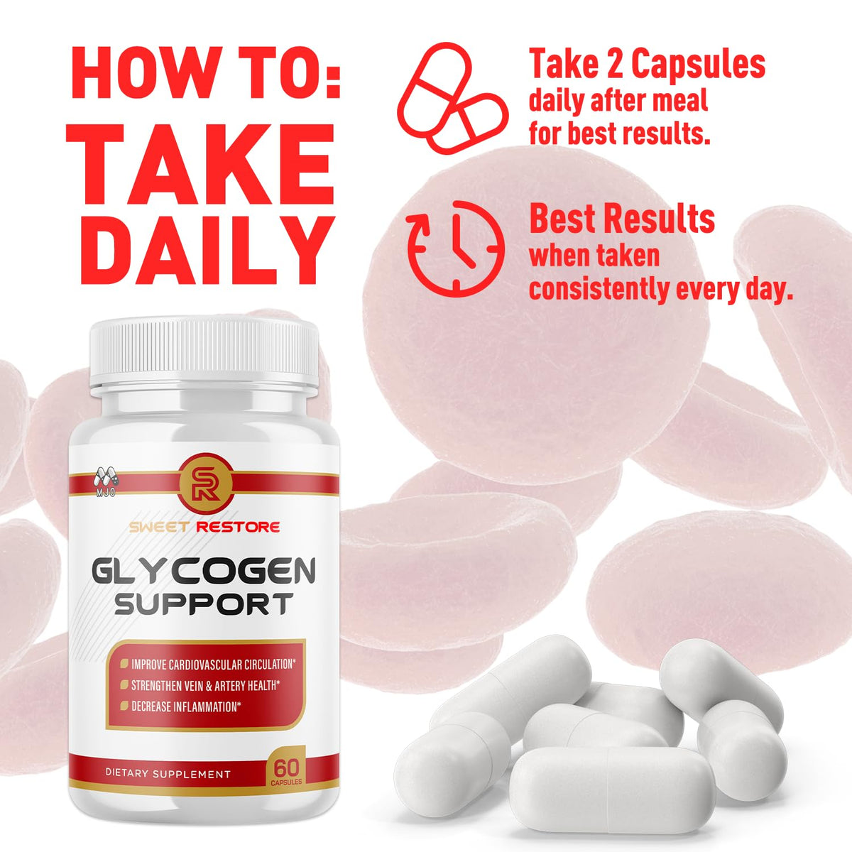 Glycogen Support Capsules W9134