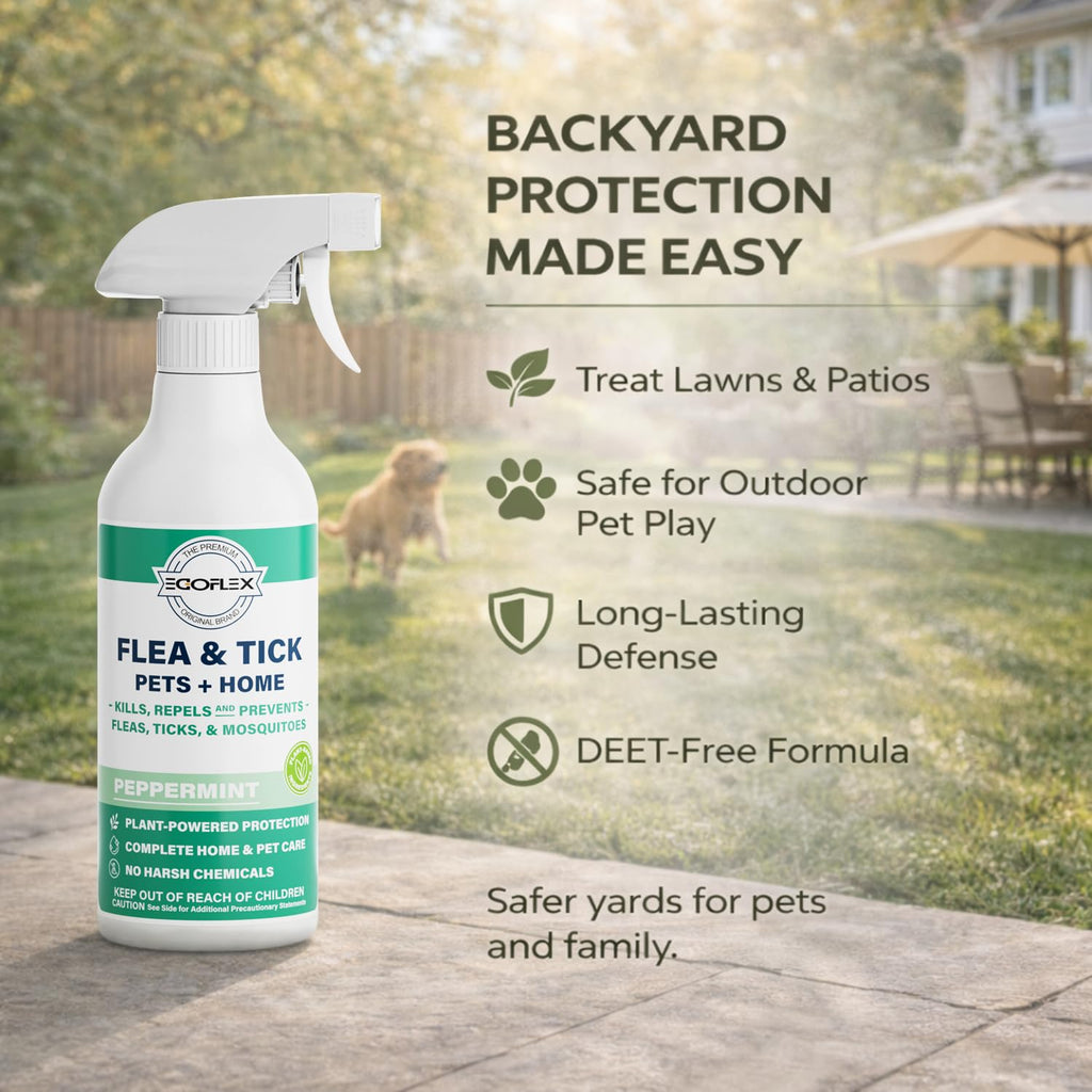 Plant-Based Flea Spray with Peppermint Scent 16oz T61244