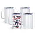 16oz Stainless Steel Sublimation Mug with Lid, 4 Pack E6673