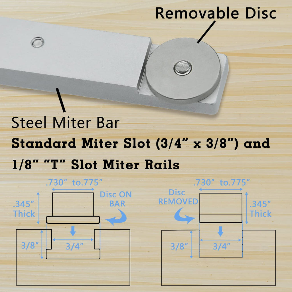 Miter Gauge with 27 Angle Stops F5034