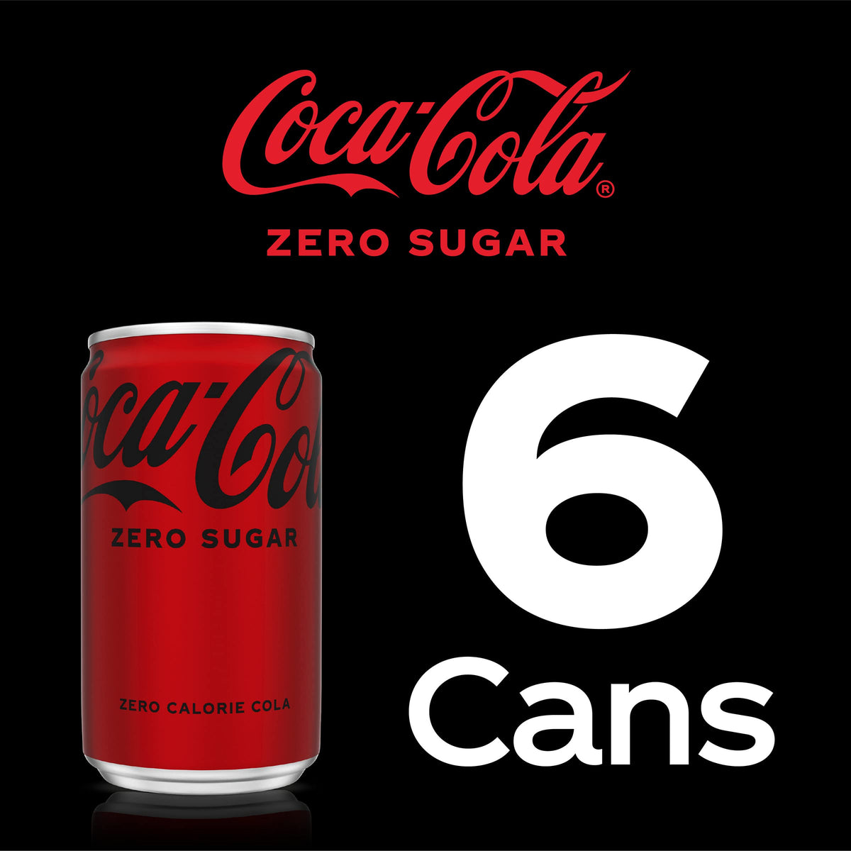 Coke Zero Sugar Mini-Can 7.5 fl oz 12 Pack Y890