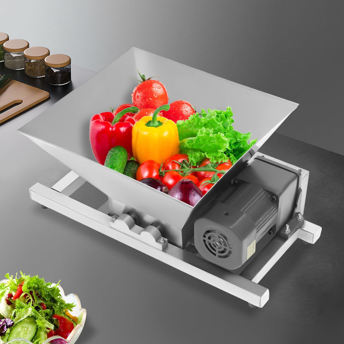 60W 4L Stainless Steel Electric Fruit Crusher O164