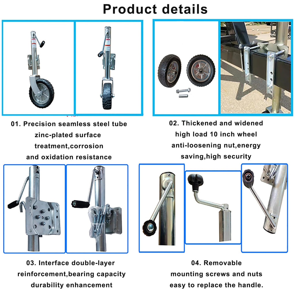 Boat Trailer Jack with Wheels S5743