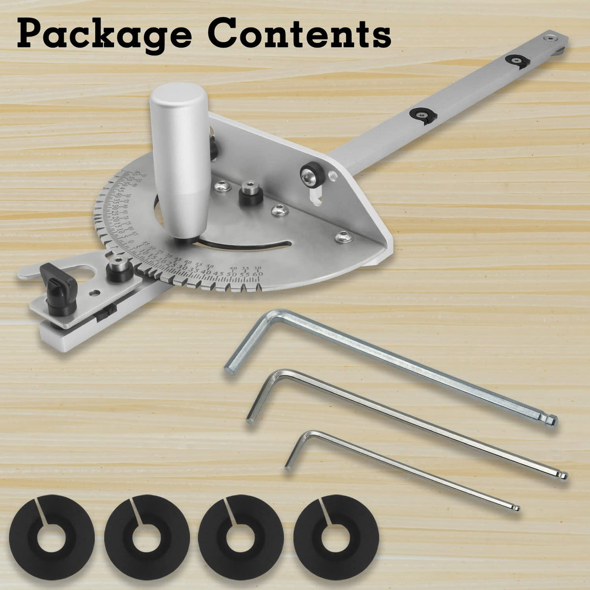 Miter Gauge with 27 Angle Stops F5034