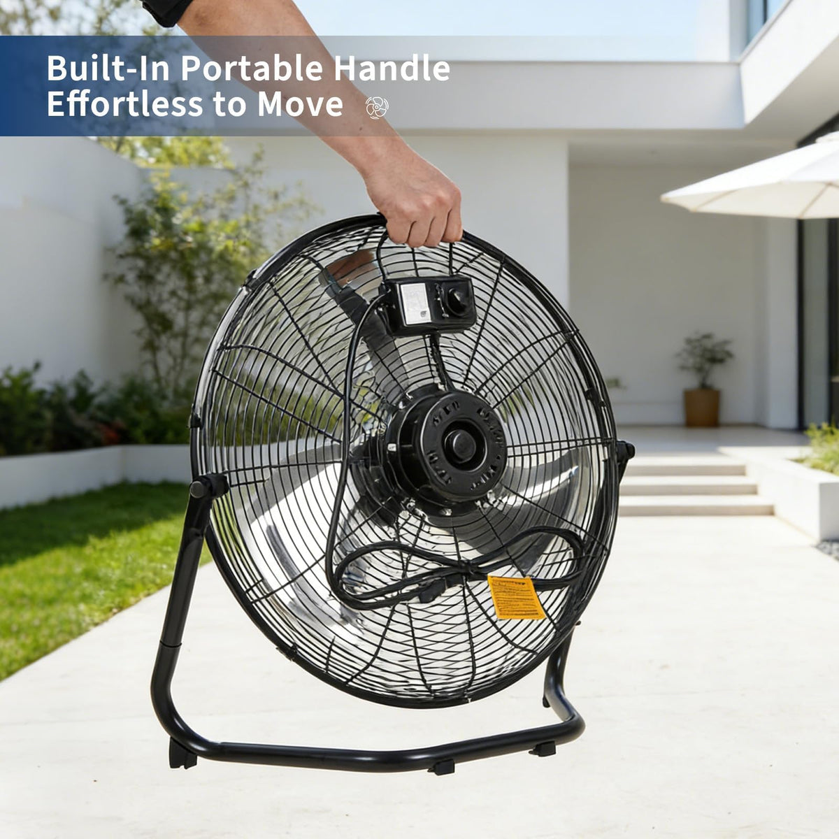 20 Inch 3 Speed High Velocity Industrial Floor Fan X6732