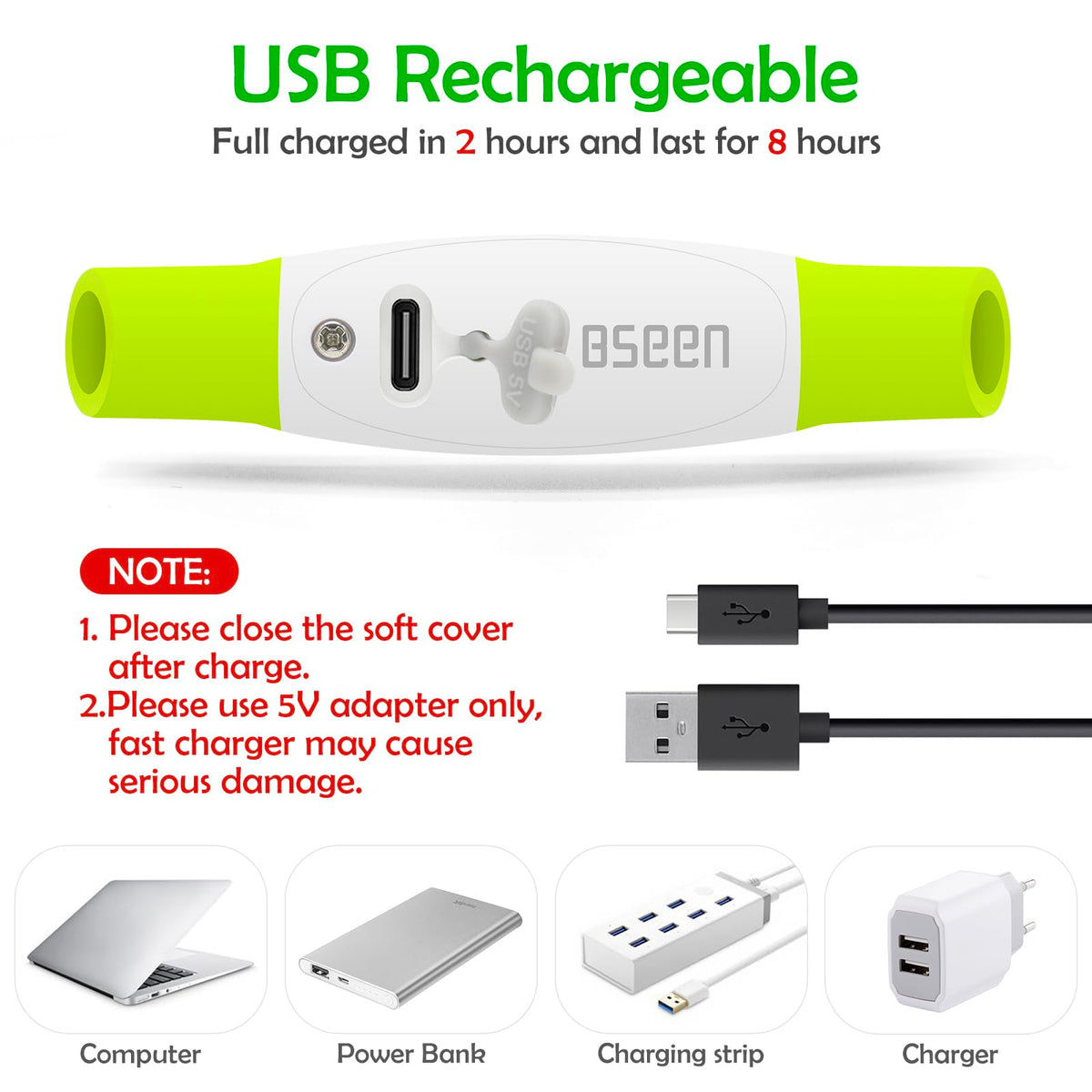 USB Rechargeable Led Dog Collar P2314