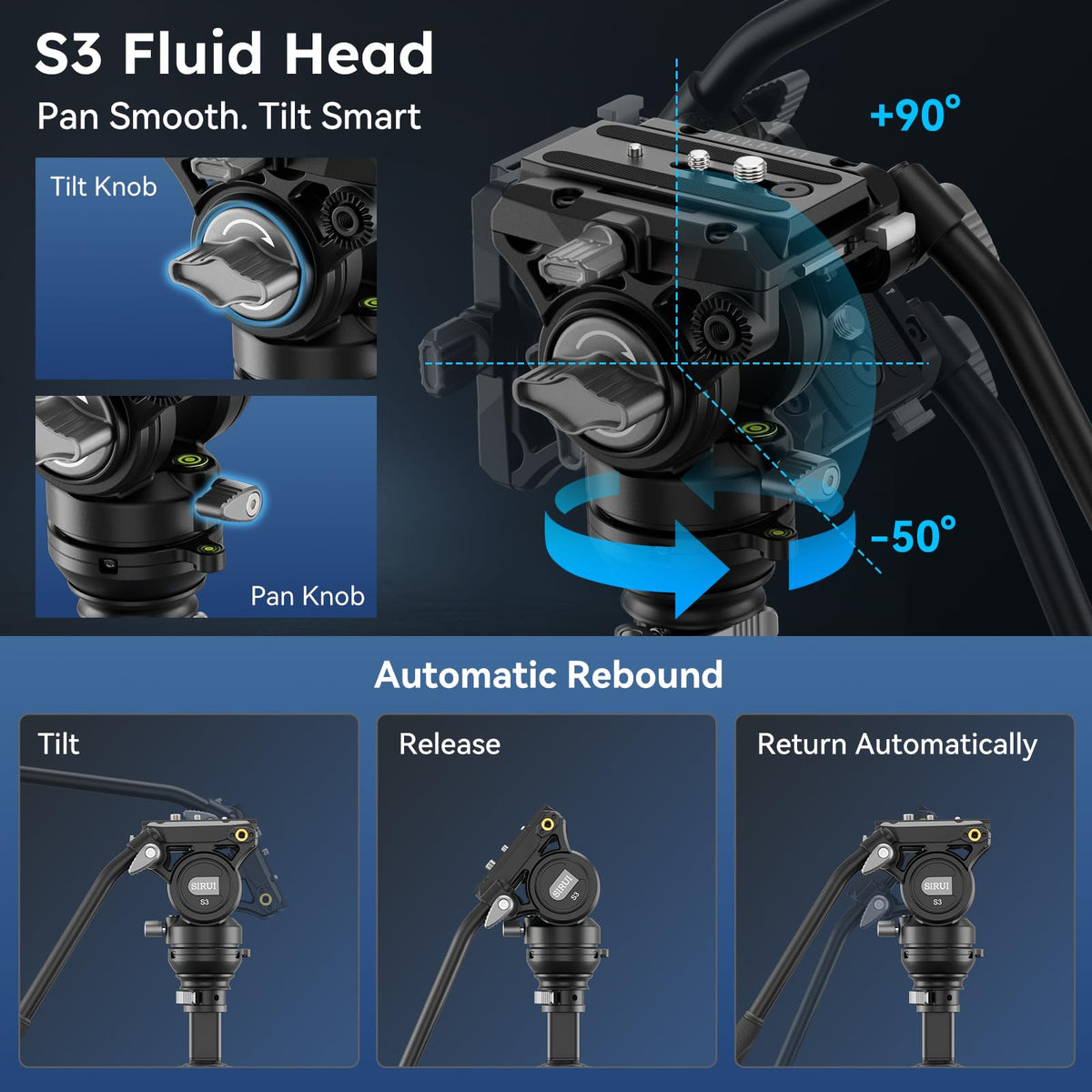Carbon Fiber Video Tripod Kit S724463