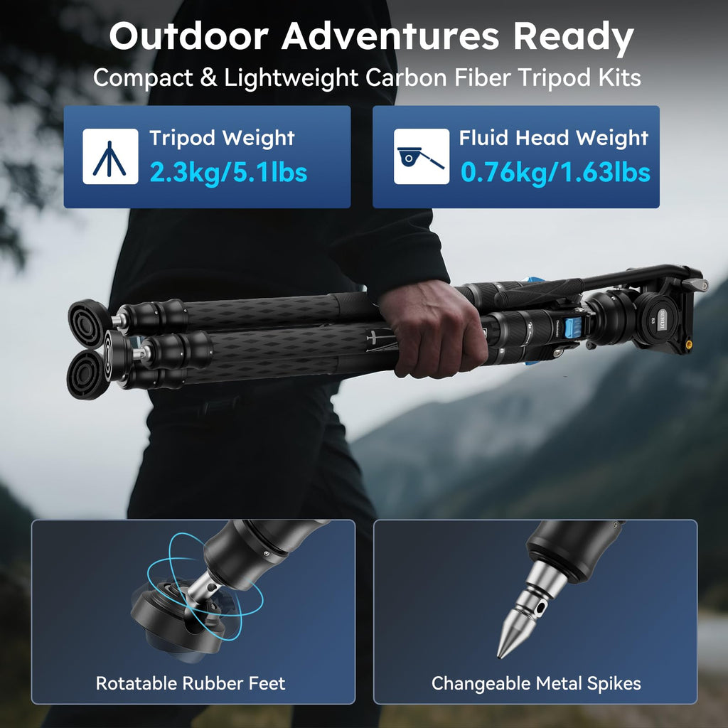 Carbon Fiber Video Tripod Kit S724463