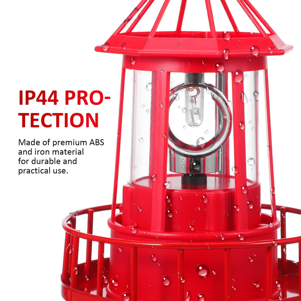 Solar Rotating Lighthouse Garden Light S4106