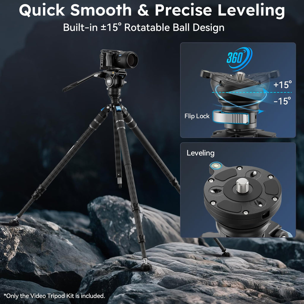 Carbon Fiber Video Tripod Kit S724463