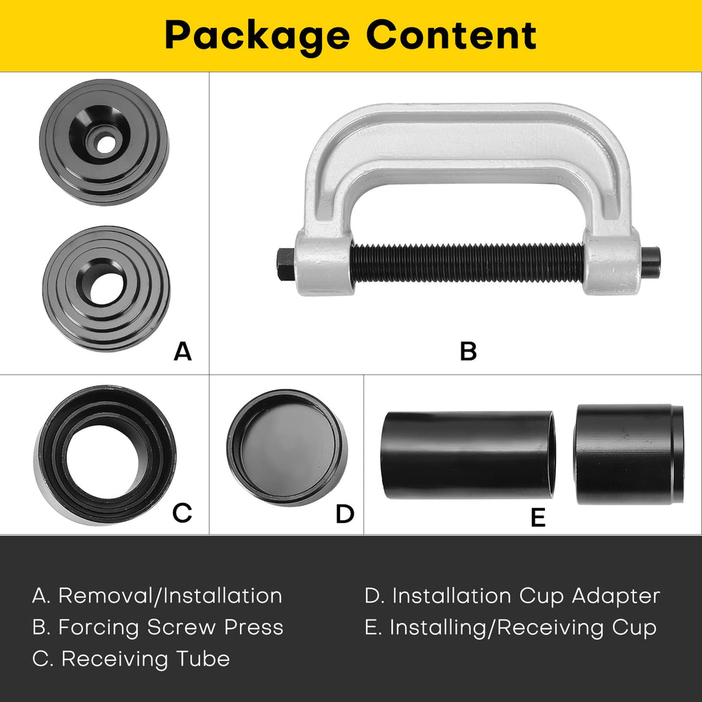 Heavy Duty Ball Joint Press & U Joint Removal Tools with 4-Wheel Drive Adapters P509