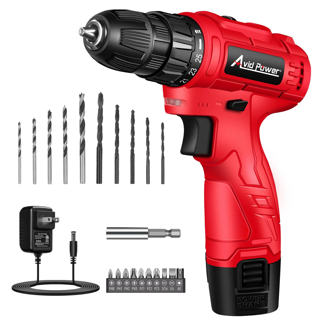 12V Cordless Drill Set 3/8" Power Driver V377